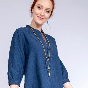 Linen Indigo Tunic by Ivy Jane